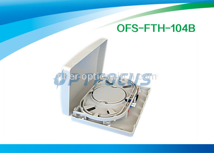 Small Wall Mount Fiber Termination Box 4 Core Lightweight 225×125×40 mm